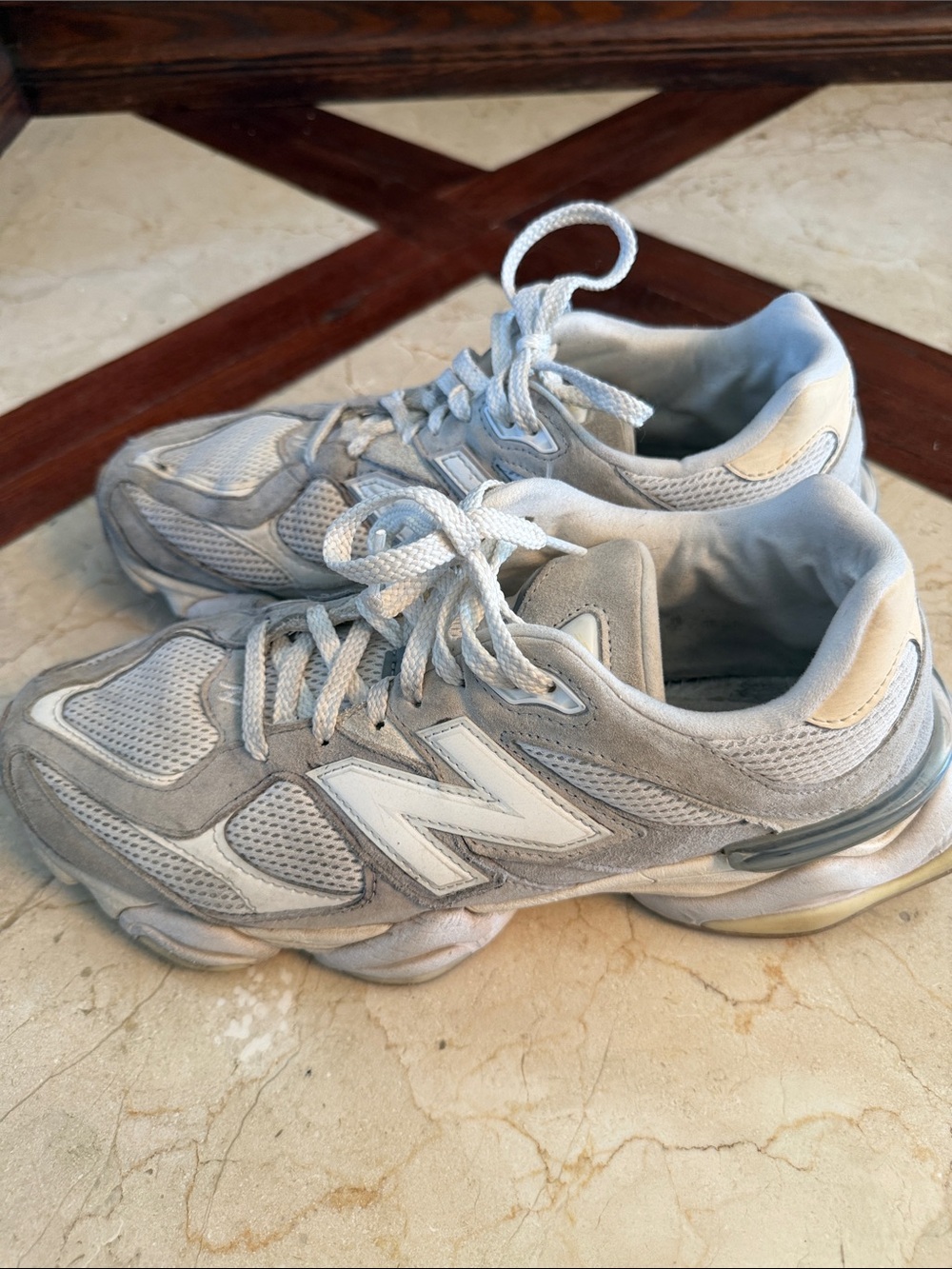 New Balance Men’s Light Gray Athletic Sneakers